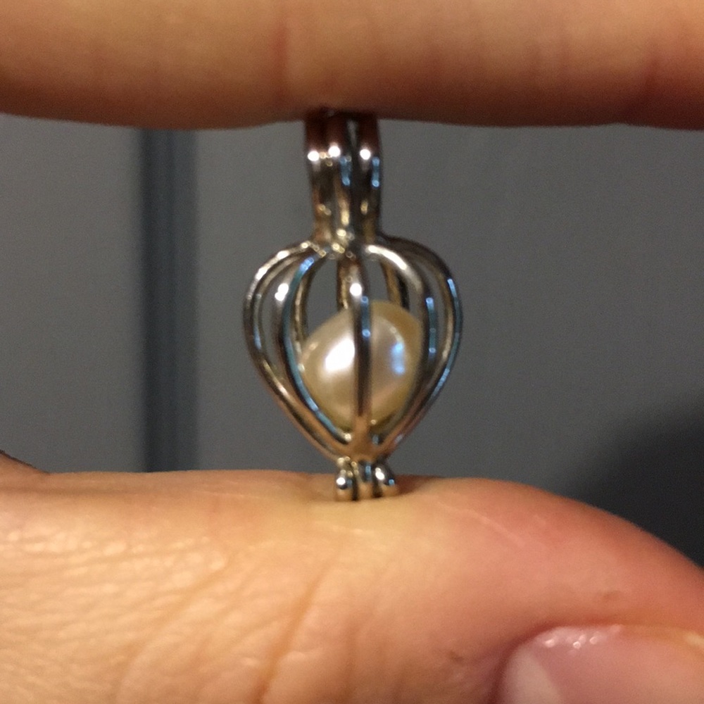 Genuine Pearl Cage Pendant